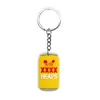 Série Criativa de Desenhos Animados de Bebidas de Verão Chaveiro DIY Personalizado Tendência Pingente para Mochila de Estudante Venda por Atacado