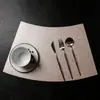 Nuevo Mantel con Forma de Abanico Estilo Chino con un Toque de Lujo Ligero, Adecuado para la Mesa de Restaurante de Hotel, Impermeable, Resistente al Aceite y Aislante al Calor