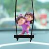 Comercio electrónico en el extranjero para Navidad Papá Noel muñeco de nieve regalo coche de dibujos animados colgante decoración de coche