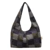 Bolso Tote de Moda Nuevo de Gran Capacidad, Bolso de Mano Casual de Moda a Cuadros, Bolso de Hombro Versátil para Viajes Diarios, Bolso de Mujer