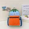 Mochila Ligera Pequeña para Jardín de Niños Estilo Nuevo 2025 Mochila Infantil con Bloques de Color Mochila Pequeña de Lona Moderna y Linda para Bebés