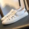 Zapatos de Hombre Sandalias de Piel de Vaca Verano 2023 Ropa de Exterior para Hombre Zapatos Romanos Transpirables Modernos Casuales Huecos Zapatos de Playa