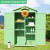  cobertizo de almacenamiento para jardín exterior protección solar casa de herramientas para patio madera anticorrosión gabinete para balcón estante de almacenamiento para artículos varios