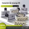 Conector de Alta Resistência Conector Grau Ip65 Carcaça de Alumínio Fundido Resistente à Corrosão Série Hk Conector de Alta Resistência Atacado