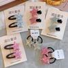 Nuevos Accesorios para el Cabello de Niños Gomas para el Cabello de Estrella de Cinco Puntas Accesorios para el Cabello de Bebé Pinza para Flequillo de Estrella Cuerdas para el Cabello de Niñas Adornos para el Cabello