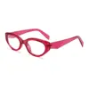 Monturas de Gafas Nuevas de Estilo Ojo de Gato Pequeño Transfronterizas para Mujer Protección Solar de Playa Retro Celebridad de Internet Anti-Luz Azul Sin Receta