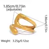 Anillos con un Toque de Lujo de Nicho, Diseño de Empaque de Joyería Estilo Ins de Lujo Ligero, Joyería de Línea Irregular, Venta al por Mayor Transfronteriza de Verano