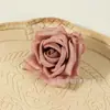 Cabeças de flores de rosa de seda artificial para decoração de casamento, parede de flores DIY, corsage estilo europeu vintage, flor de pulso, materiais feitos à mão