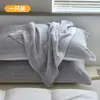 Novedad 2025, fundas de almohada de gasa de algodón puro, juego de dos, resistentes al aceite, fundas de almohada 100% algodón, absorbentes de sudor, transpirables, antideslizantes y que no se caen