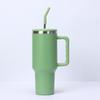 Termo de doble capa de acero inoxidable para coche, vaso de hielo de 40 oz con asa, ideal como regalo de Amazon.