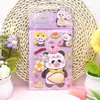 Pegatina de Dibujos Animados para Niños Transfronteriza Suave Linda Pellizco de Barriga Descompresión Conejo Animal Panda Hibisco Cuero Pegatina Tridimensional