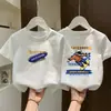 2026 Nueva Camiseta de Verano 100% Algodón de Manga Corta para Niños con Estampado para Niños Mayores, Camiseta Moderna y Estilosa para Niños