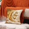TEMU Capa de Almofada Nova Lua Dourada Estilo Étnico Decoração de Feriado Almofada Estampada Lâmpada a Óleo Almofada para Casa Sofá