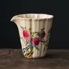 Fabricante Huangru Cuenco de Cerámica para Té con Glaseado de Grasa de Cerdo Nueve Melocotones, Taza de Compartir para Ceremonia del Té, Divisor de Té, Accesorios de Alto Valor para Juegos de Té