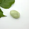 Pingente Gota d'Água Estilo Europeu e Americano Cristal Natural Ágata Pedra Bruta Oval 2,0mm Furo Lateral Colar Pingente DIY Jade