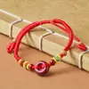 Nueva Pulsera Roja con Hebilla de Seguridad de Cinabrio para Bebés, Niños, Mujeres Embarazadas, Pulseras Hechas a Mano de Madera de Durazno para Año de Nacimiento para Hombres y Mujeres Regalos