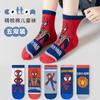 [Cinco pares] calcetines para niños calcetines de algodón de clase A primavera y otoño dibujos animados niños bebé otoño e invierno en el barril al por mayor Una generación de cabello