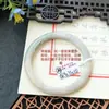 Un Artículo, Una FotoJadeíta Grado A, Textura Fina, Húmedo y Como Agua, Jade Rojo con Puntos Dorados, Pulsera de Pastel de Osmanthus, Tallas 52 a 60