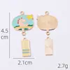 Estilo Chino Palabra de Bendición Abanico Carpa DIY Joyería de Aleación Accesorios Llavero Transfronterizo Colgante Colgante