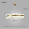 Lustre Nórdico Pós-Moderno, Lâmpada Simples para Sala de Estar e Sala de Jantar, Lâmpada de Cristal, Lâmpada de Anel LED, Lâmpada para Quarto e Estudo, Luminárias para Toda a Casa
