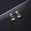 Brincos de Prata Esterlina S925, Brincos de Coruja Modernos e Elegantes com Diamantes, Joias Coreanas para Mulheres, Joias Exageradas, Brincos Versáteis