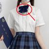 Camisa original de uniforme jk manga curta prega de órgão estilo acadêmico básico terno saia genuíno Okada Tiange duas peças