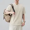 Ropa para Hombre Xintang 2026 Nueva Camiseta de Verano para Hombre con Diseño de Cuello Alto, Camiseta de Manga Corta de Moda.