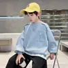 Ropa para niños, sudadera para niños, nueva colección de otoño 2026, top de manga larga para niños mayores, capa base elegante y moderna