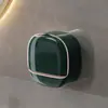 Porta Jabón de Pared con Tapa abatible y Drenaje, Estante de Almacenamiento de Jabón de Alto Valor Estético para Baño