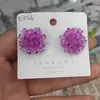 Pendientes de flor tejida azul Klein explosión de verano diseño fresco dulce personalidad exquisita joyería para orejas de moda