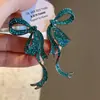 Pendientes de Plata 925 con Aguja de Corazón Romántico que Calienta el Corazón, Resistentes, Microincrustados con Circonitas, Lazo de Cinta para Mujer, Pendientes de Lazo de Lujo Ligero de Nicho