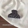 Pinza para el pelo de estrella estilo retro coreano color mezclilla, pinza grande ovalada, accesorio para el pelo de alta gama para mujer, estilo nuevo