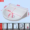 Lavabo de pared sin perforaciones de plástico simple lavabo de mano de pared pequeño apartamento mini lavabo de mano tocador
