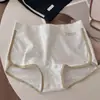 Bóxers de estilo deportivo con bloques de color para niñas, algodón jacquard clase A, tiro medio, talla grande, entrepierna 10A de algodón puro antibacteriano