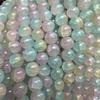 Novo 8mm dupla cor de gelo através de jade vidro quebrado calcedônia diy vários ornamentos decorativos