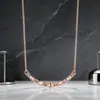 Colar de Diamante Gvc Ji Jia de Alta Qualidade em Formato de Sorriso, um Presente para Namorada ou Melhor Amiga no Dia dos Namorados Chinês (Qixi), Corrente para Clavícula
