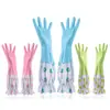 Luvas Domésticas Borracha Látex Cozinha Nitrila Limpeza Doméstica Lavanderia Lavar Louça Impermeável Borracha Margarida Luvas PVC
