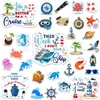Imanes para Refrigerador de Palmeras de Playa de Nuevo Verano Transfronterizos, Imanes de Vida Marina, Barco de Crucero, Decoración con Imán para Buzón de Correo y Coche