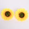 Girasol Simulado Individual Flor Artificial Adornos de Sala de Estar Hogar Boda Decoración de Boda Accesorios de Flores Falsas para Exterior Venta al por Mayor