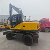 Exportación Directa de Excavadoras Nuevas de 6 Toneladas/8 Toneladas/12 Toneladas con Ruedas y Orugas con Certificados EPA Euro 5 Completos, Listas para Exportación