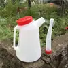 Jinwang Olla de Plástico Graduada para Aceite de 5L, Olla para Engrasar, Inyector de Aceite, Aceite para Reparación de Automóviles, Olla Manual para Engrasar, Olla de Aceite Engrosada