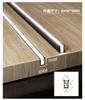 Luz de LED para Armário, Luz de Sensor para Prateleira de Armário de Exibição de Armário de Vinho, Tira de Luz Linear Embutida em Canal de Alumínio para Prateleira de Guarda-roupa