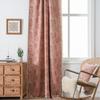 Cortina Yuman Qiyun Rosa Flor Carnosa Jacquard Borla Cortina Terminada Cortina de Cocina Ventana Mirador Sombreada