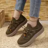 Zapatos de Invierno para Mujer Flyknit Engrosados Cálidos Retro con Cuentas de Madera Suela Gruesa Suela Suave Casual de Algodón Múltiples Colores en Stock Suministro del Fabricante