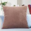 Amazon Venta Caliente Transfronteriza Pana Color Sólido Grano de Maíz Almohada Lisa Cojín para el Hogar Regalo en Stock Navidad