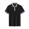 Camisa polo de contraste de color con tapeta y solapa, 230g 21 count, camiseta unisex de manga corta de verano, ropa de trabajo corporativa con bordado