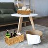 Cesta de Toallas Tejida con Pastos Marinos, Cesta de Rattan para Baño y Artículos de Tocador, Cesta de Almacenamiento de Cosméticos Tejida con Paja para Escritorio, Uso en el Hogar