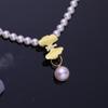 Acessórios DIY S925 prata esterlina pingente de pérola fivela suporte vazio acessórios moda fosco fosco colar pingente suporte de prata