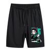 Comércio Exterior Novo Demon Slayer Lâmina Fantasma Calções de Praia Roupa Periférica de Animação Shorts para Homens e Mulheres
