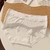 Calcinhas de Renda Estilo Japonês Menina Desejo Puro Modal Doce Confortável Respirável Cintura Média Sem Costura Triângulo para Mulheres
